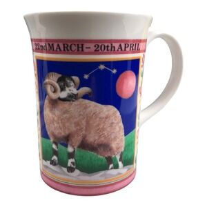 Queen's ZODIAC Aries the Ram Fine Bone China Coffee Mug Est 1875‎ England MUGS